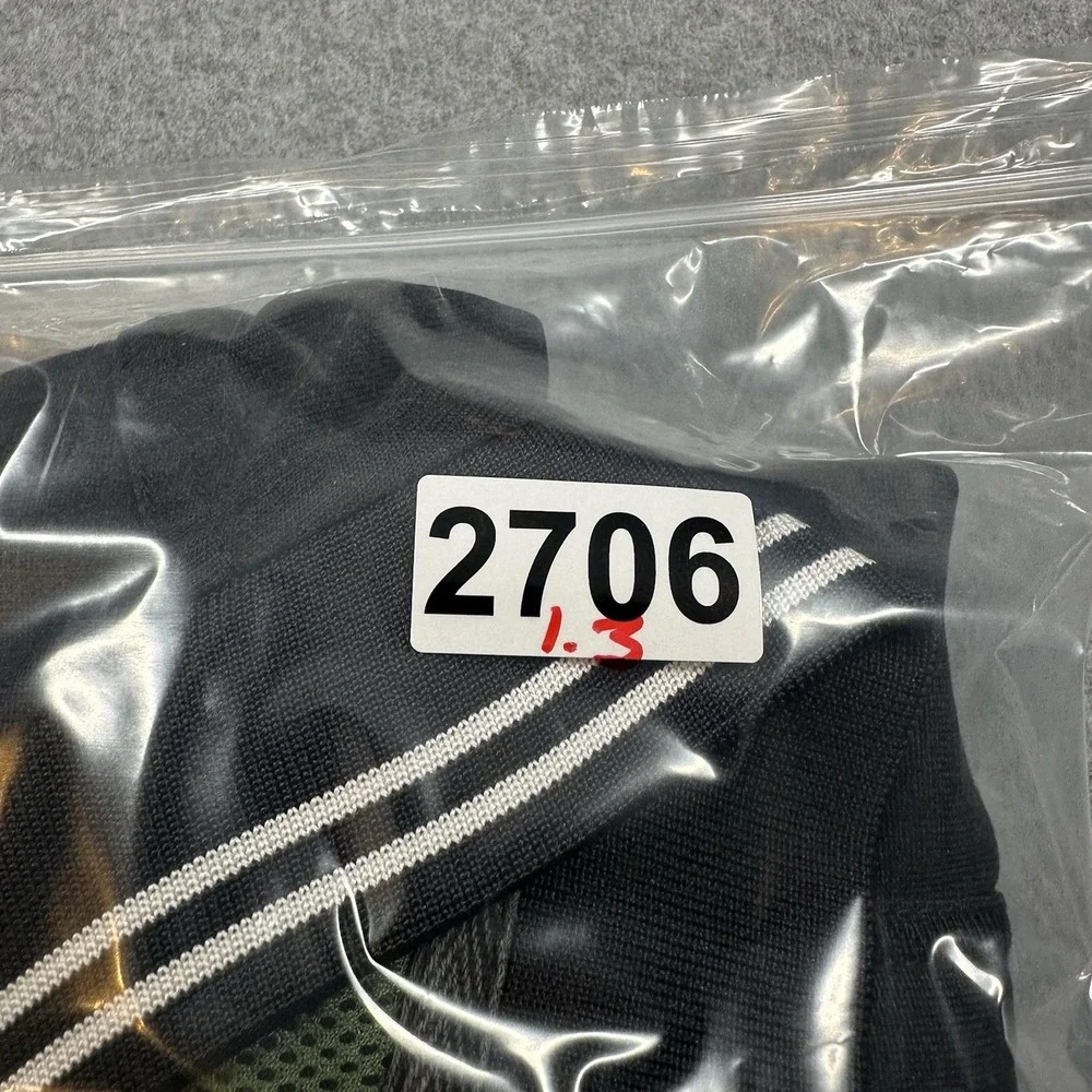 Nike Y2K Zip Jacket Short Sleeve Black Mesh Lined Swoosh Mens M Vintage